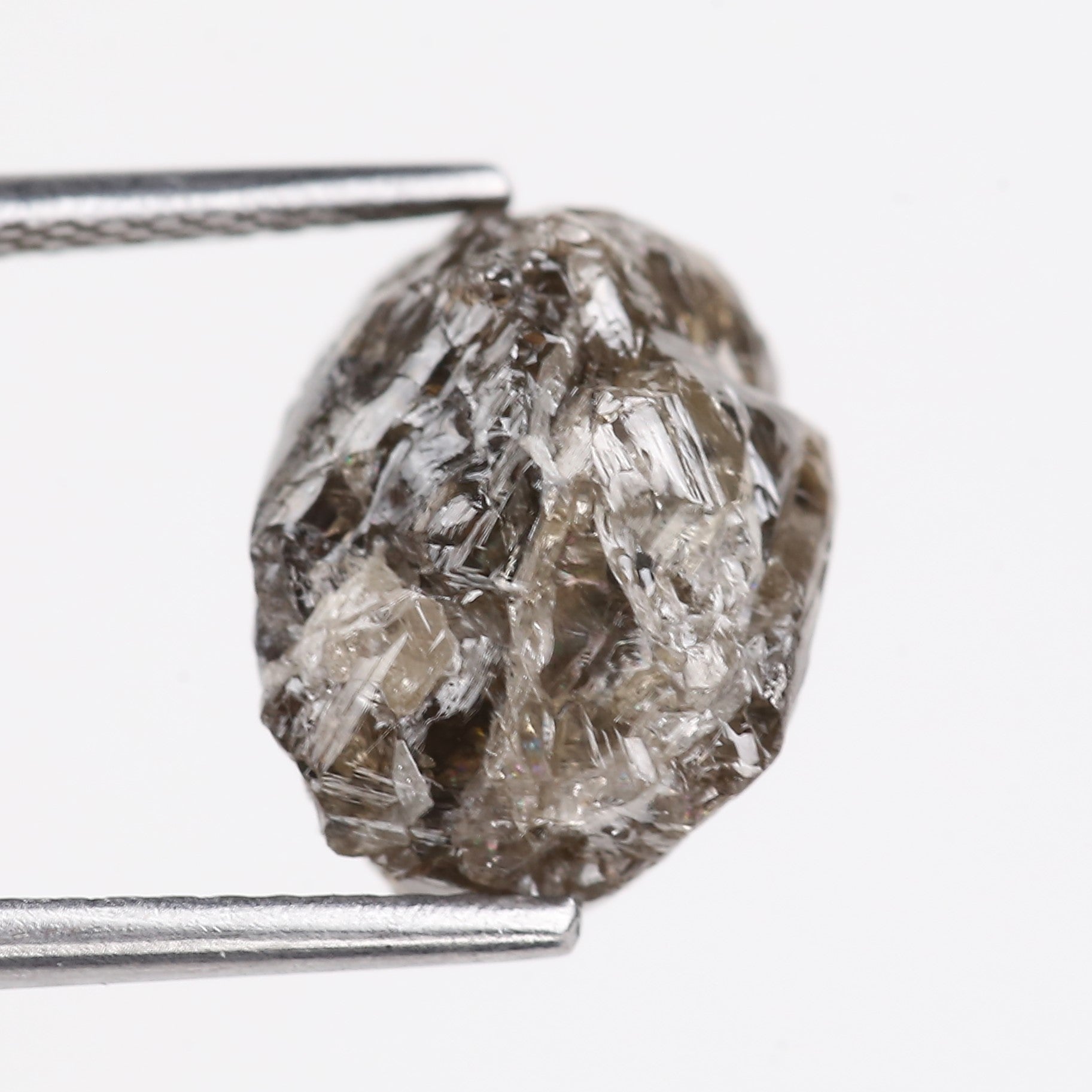 6.08 Carat Natural Brown Crystal Uncut Rough Diamond 10.90 MM