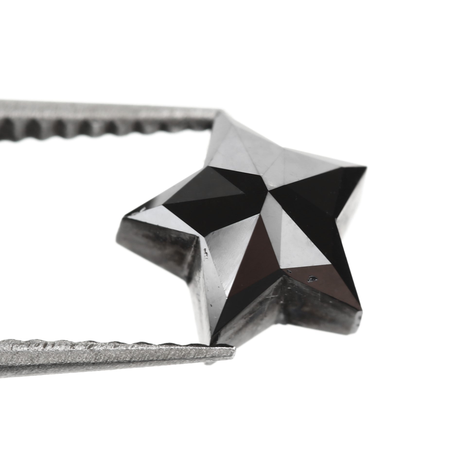 1.64 Carat Star Cut Fancy Natural Black Diamond - Blackdiamond
