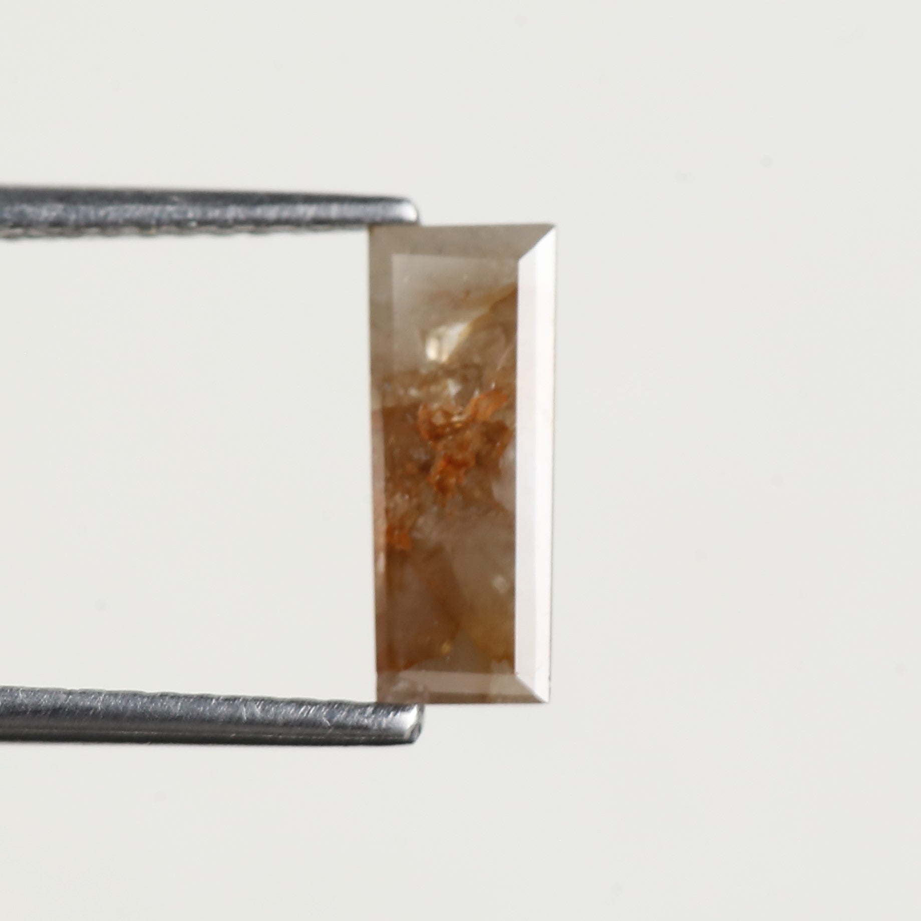 1 Carat Natural Salt and Pepper Baguette Diamond 10.15 MM