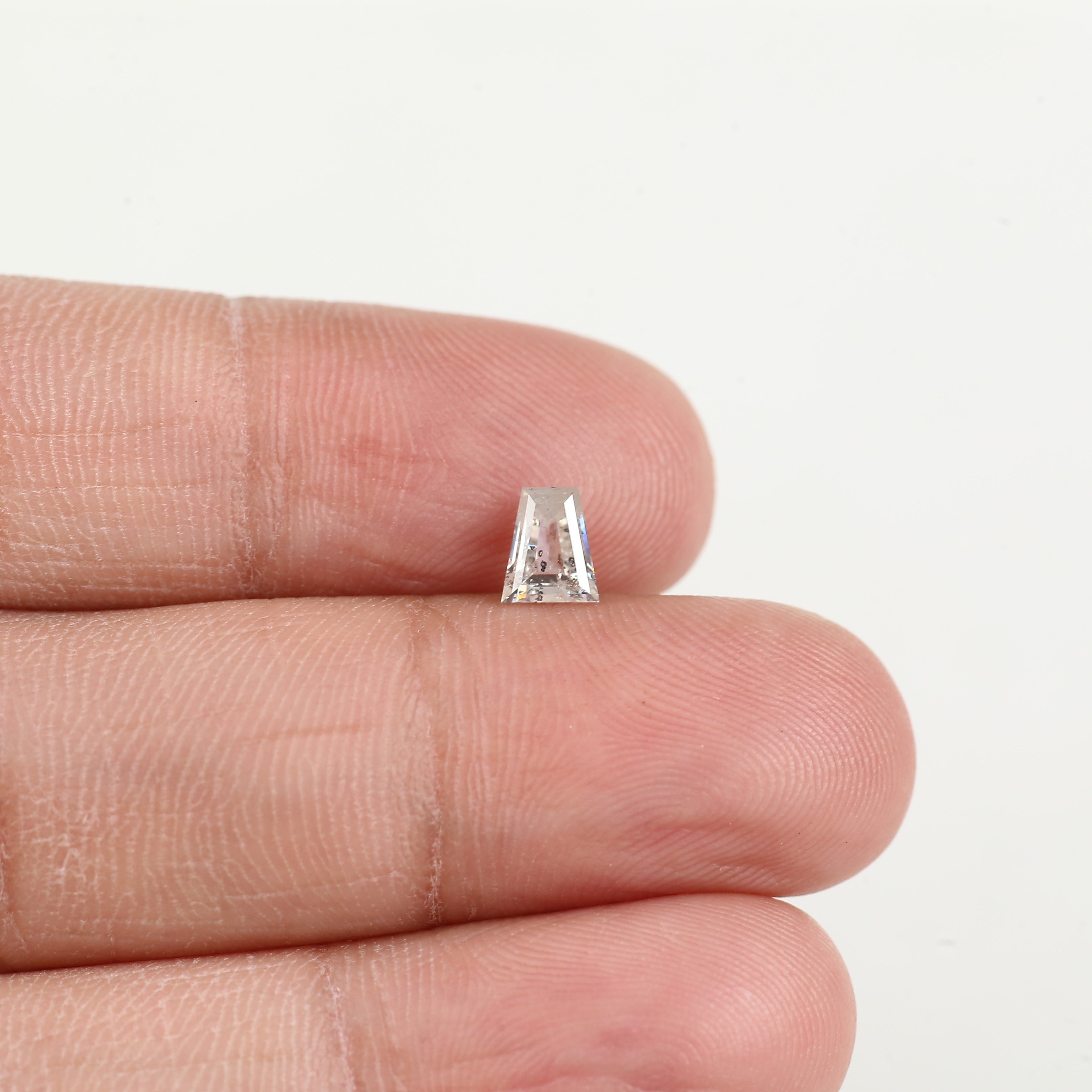 0.53 Carat Tapper Baguette Salt and Pepper Diamond 5.30 MM