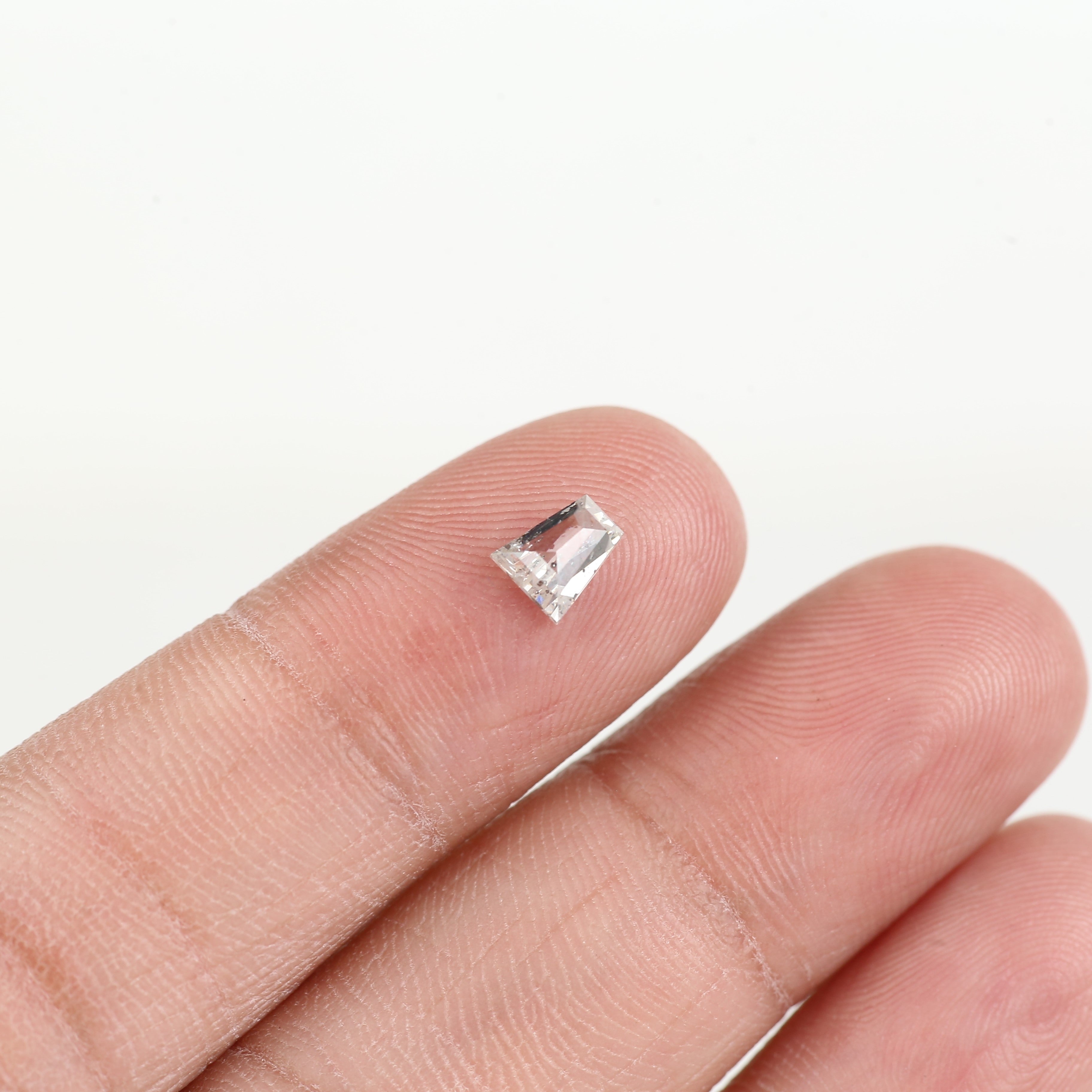 0.53 Carat Tapper Baguette Salt and Pepper Diamond 5.30 MM