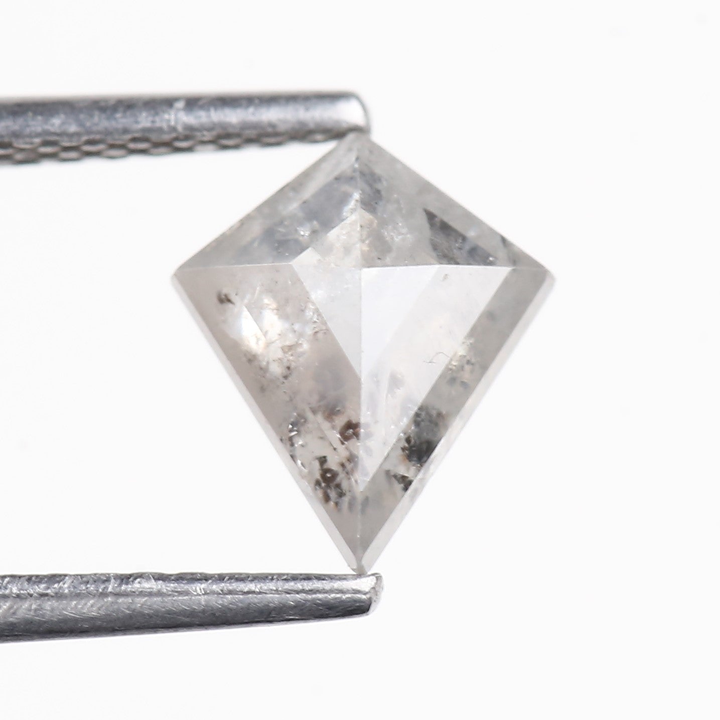 0.95 Carat Natural Gray Kite Salt And Pepper Diamond 8.08 MM