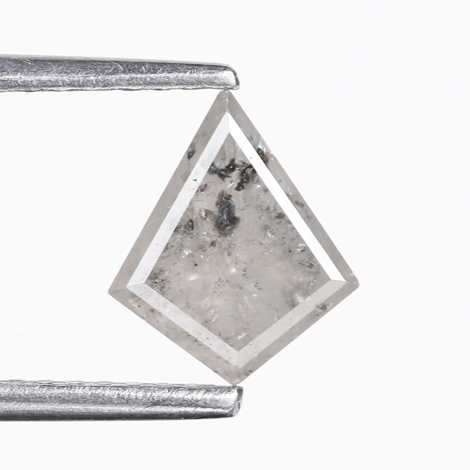 0.95 Carat Natural Gray Kite Salt And Pepper Diamond 8.08 MM