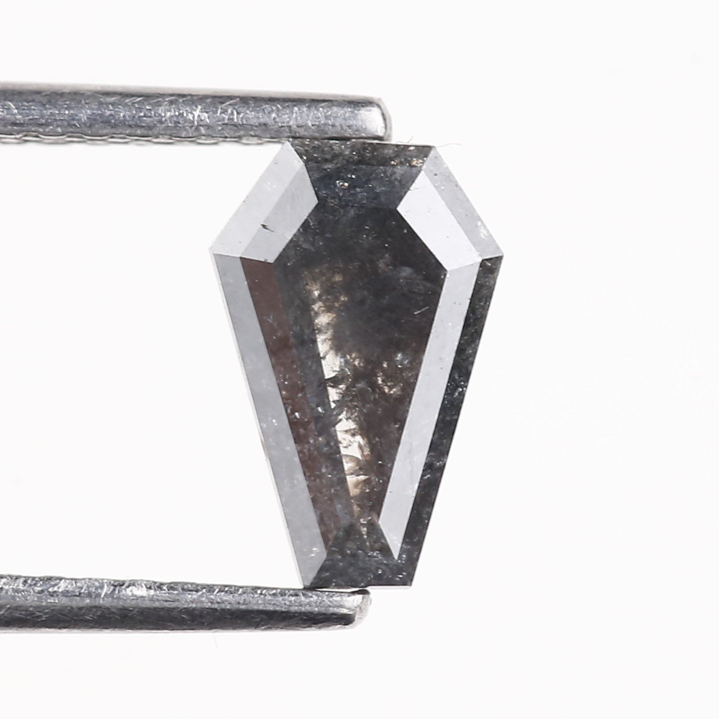 0.86 Carat Natural Coffin Salt And Pepper Diamond 8.21 MM