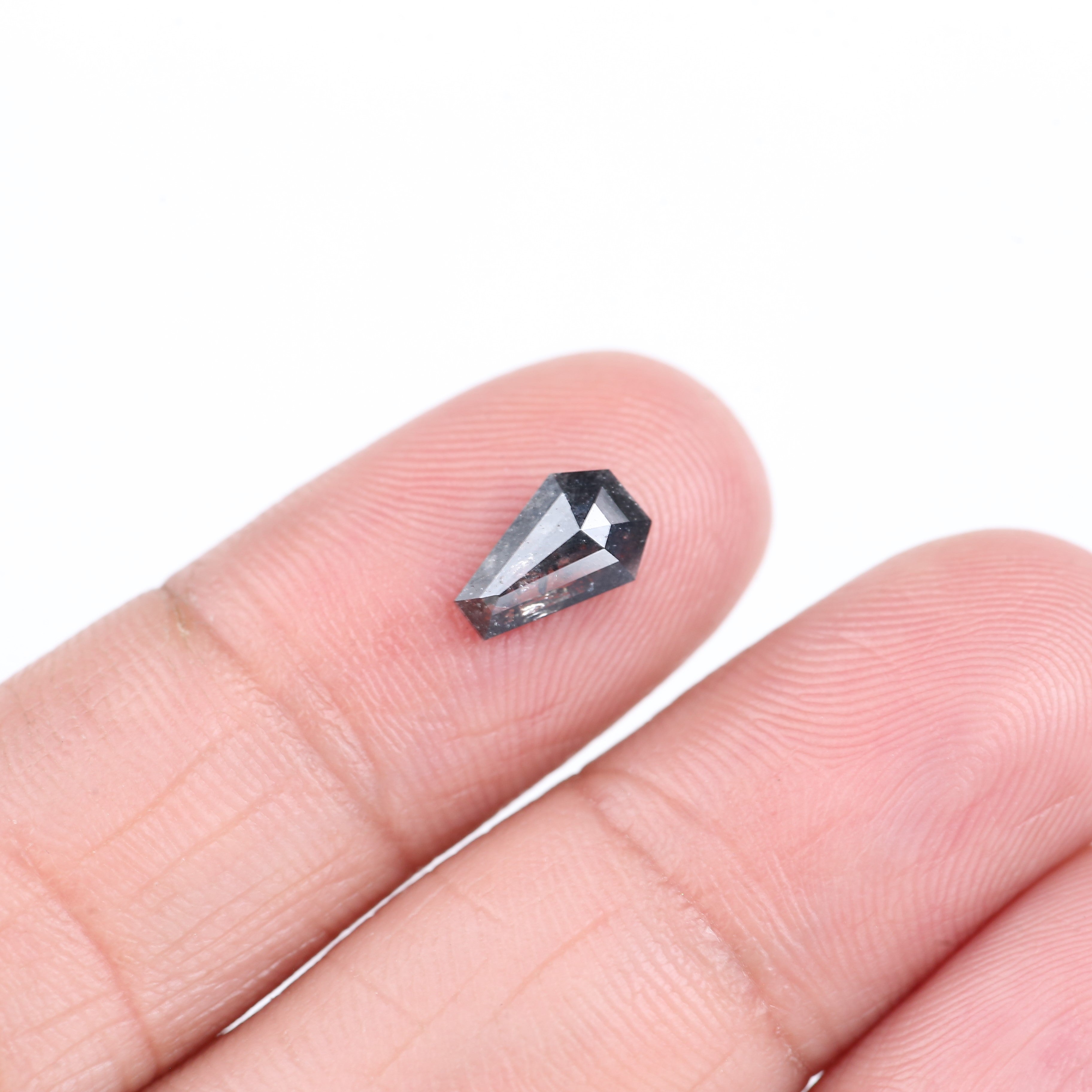 0.86 Carat Natural Coffin Salt And Pepper Diamond 8.21 MM