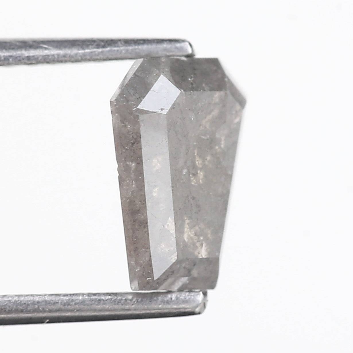 1.30 Carat Coffin Cut Salt and Pepper Diamond For Womens Wedding Ring