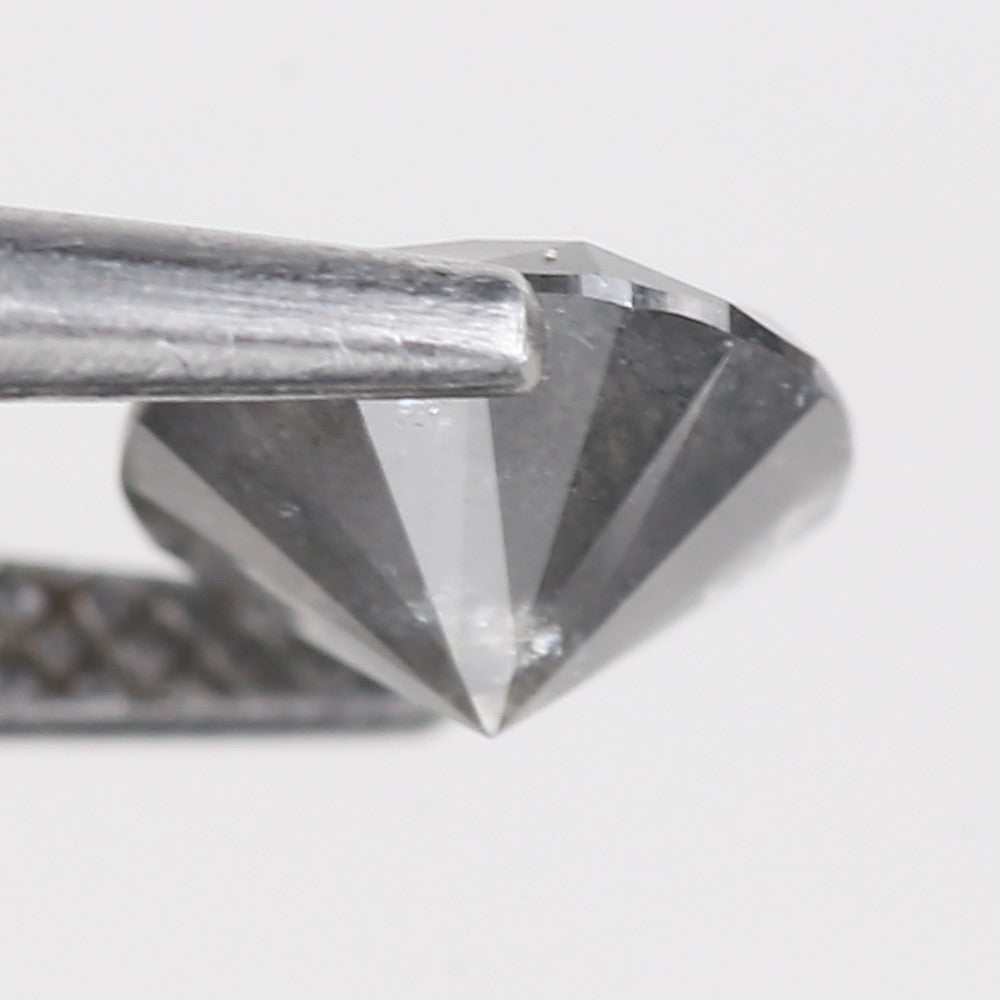 1 Carat Stormy Gray Round Salt and Pepper Diamond Canadian Origin 6.50 MM