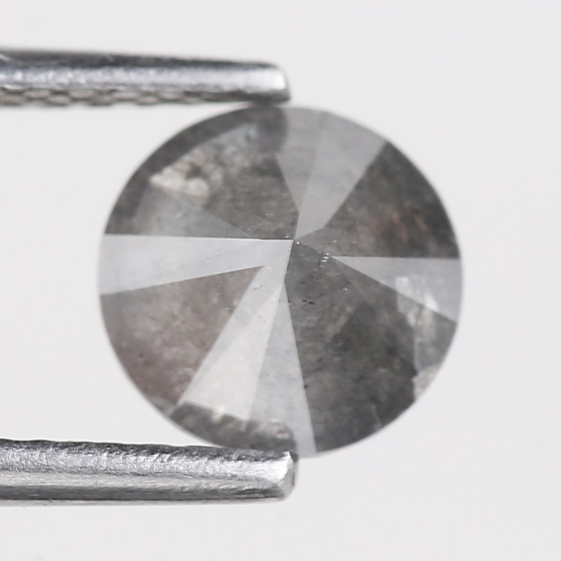 1 Carat Stormy Gray Round Salt and Pepper Diamond Canadian Origin 6.50 MM