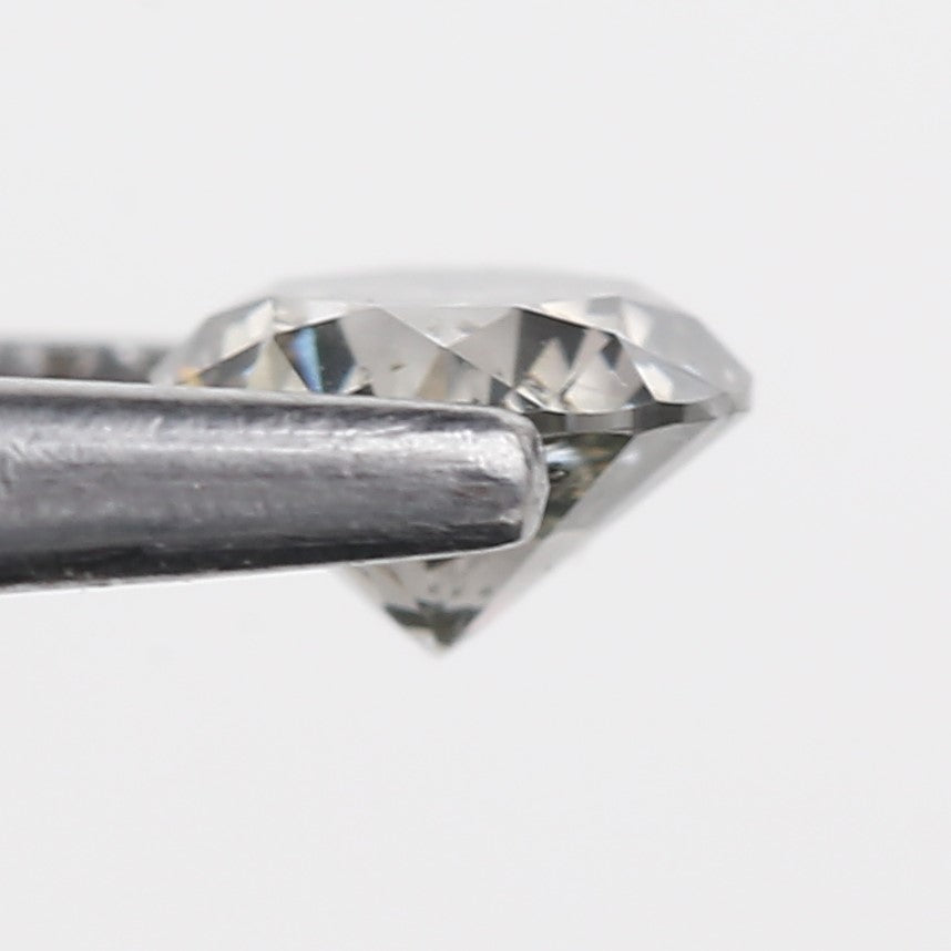 0.50 Carat Fancy Gray Round Brilliant Diamond 4.90 MM