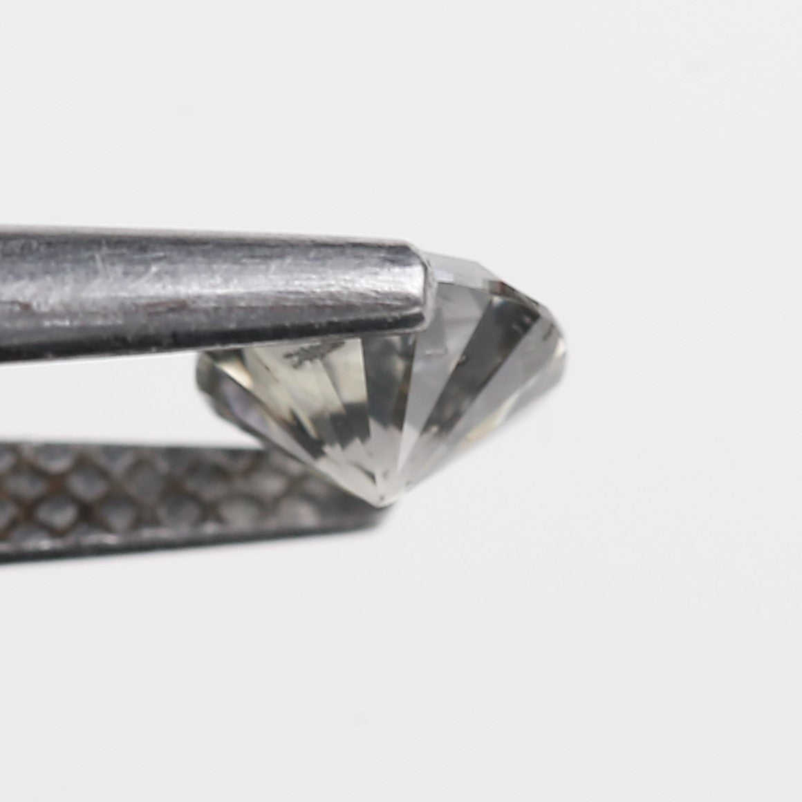 0.50 Carat Fancy Gray Round Brilliant Diamond 4.90 MM