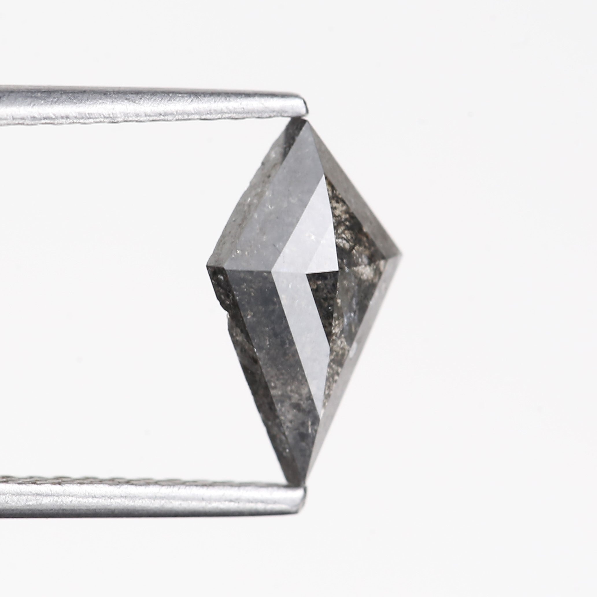 0.97 Carat Natural Gray Kite Cut Salt And Pepper Diamond 10.56 MM