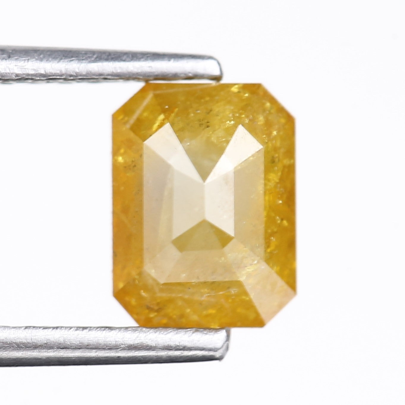 1.36 Carat Natural Yellow Emerald Cut Loose Diamond 6.56 MM