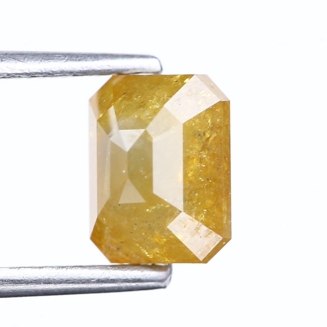 1.36 Carat Natural Yellow Emerald Cut Loose Diamond 6.56 MM