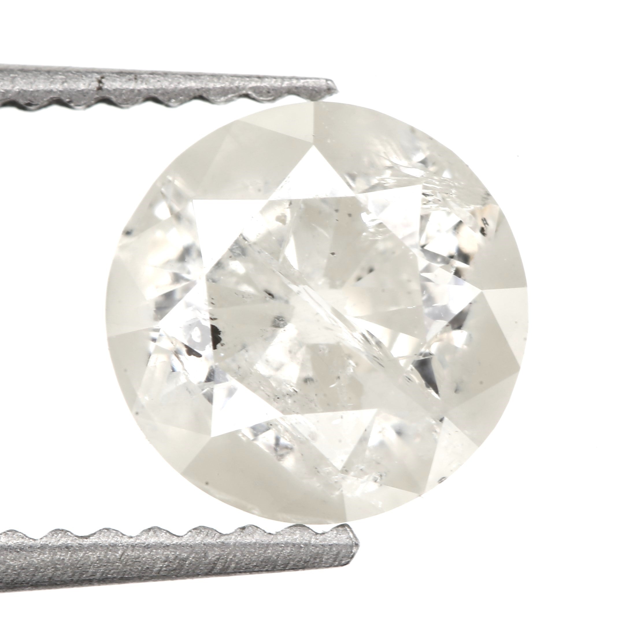 round brilliant cut salt and pepper diamond
