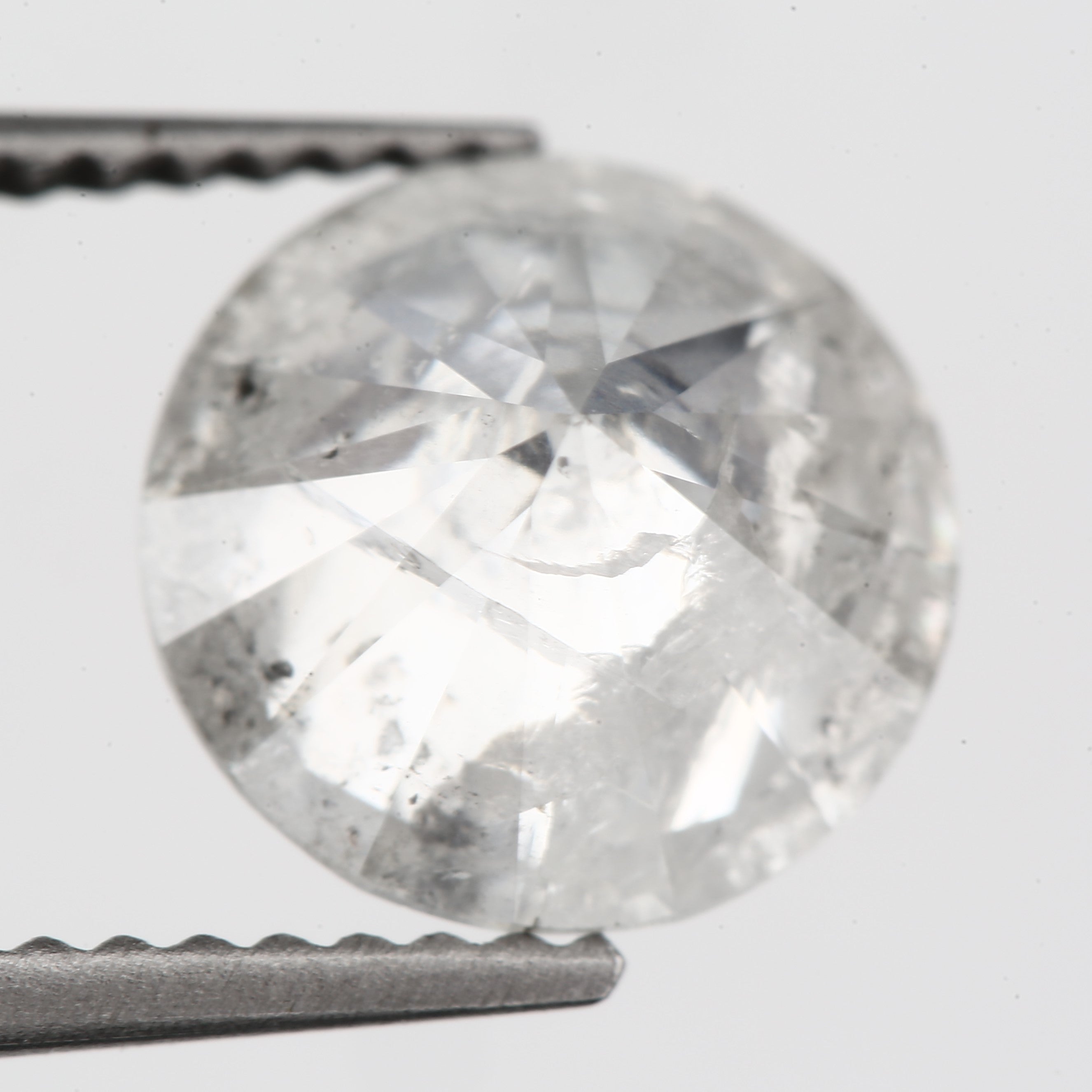 brilliant round salt and pepper diamond