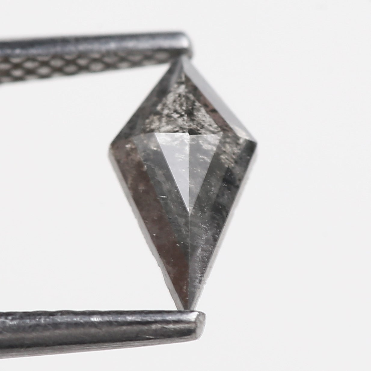 0.51 Carat Natural Grey Kite Cut Salt And Pepper Diamond 9.04 MM