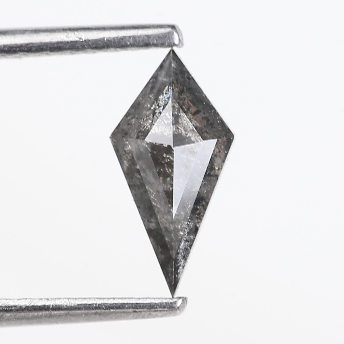 0.51 Carat Natural Grey Kite Cut Salt And Pepper Diamond 9.04 MM