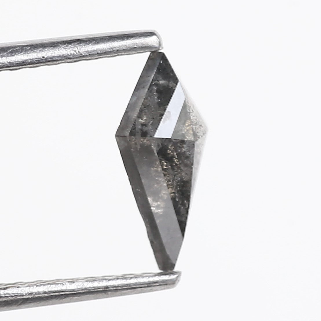 0.51 Carat Natural Grey Kite Cut Salt And Pepper Diamond 9.04 MM