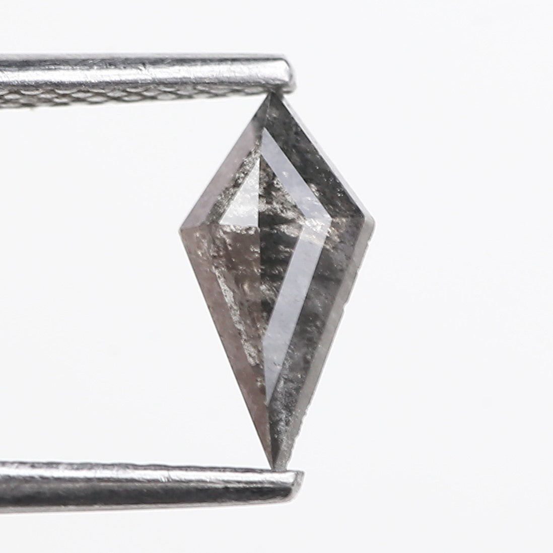 0.51 Carat Natural Grey Kite Cut Salt And Pepper Diamond 9.04 MM