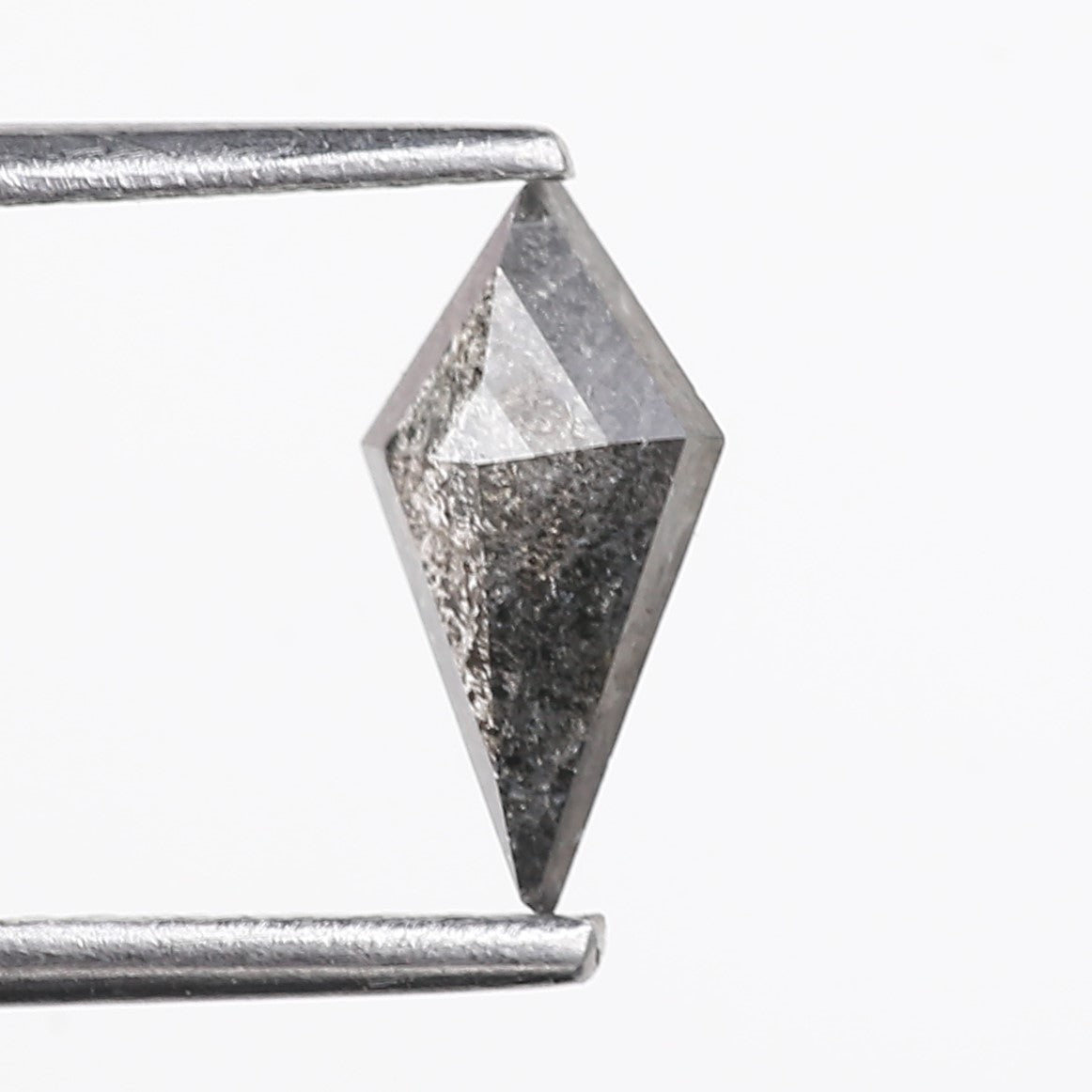0.55 Carat Natural Grey Kite Shape Salt And Pepper Diamond 9 MM