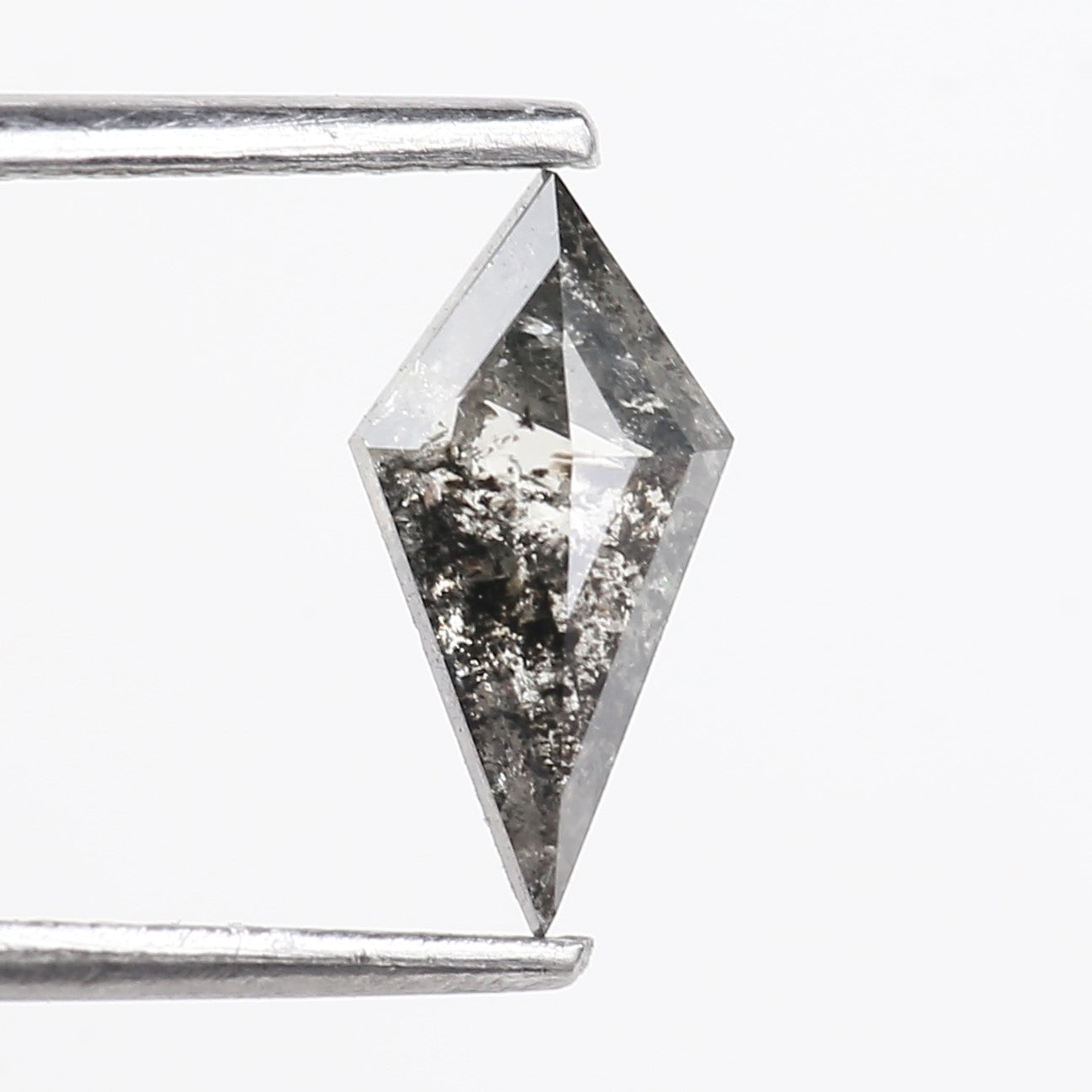 0.69 Carat Kite Shaped Salt and Pepper Diamond 10 MM