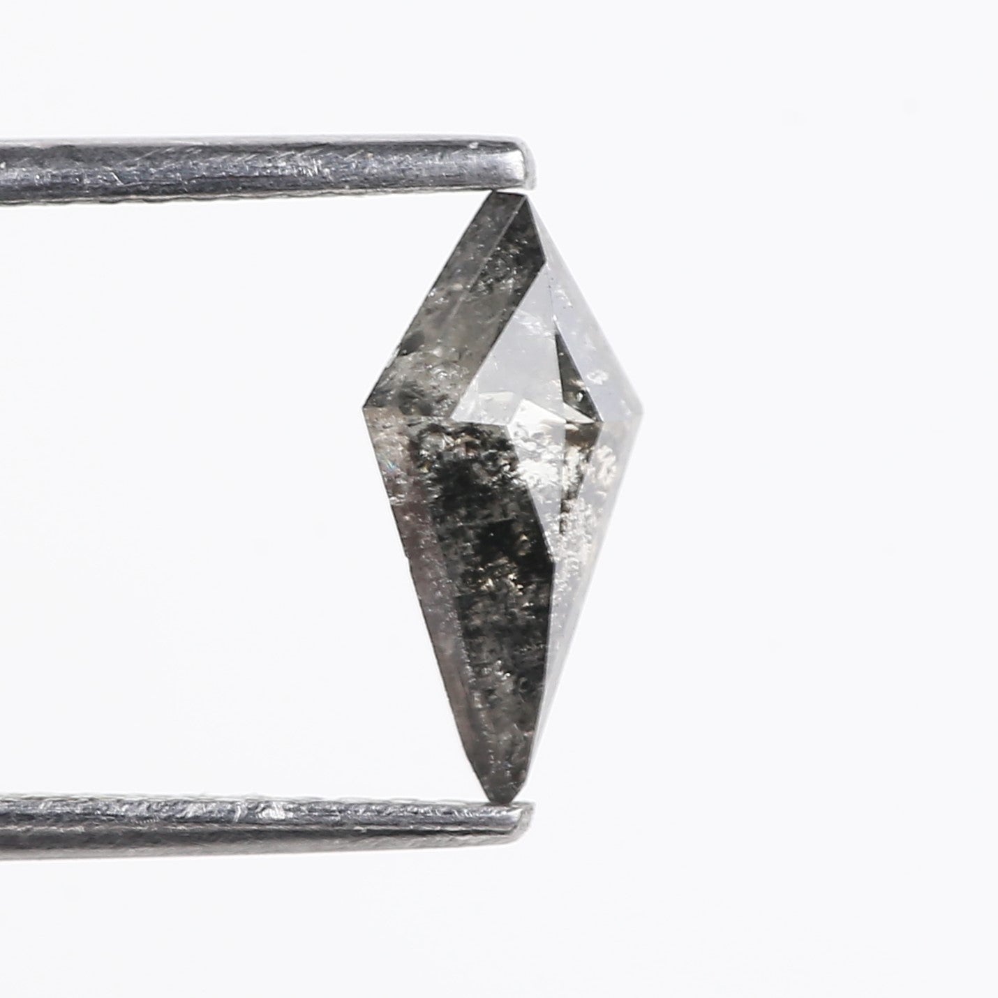 0.69 Carat Kite Shaped Salt and Pepper Diamond 10 MM