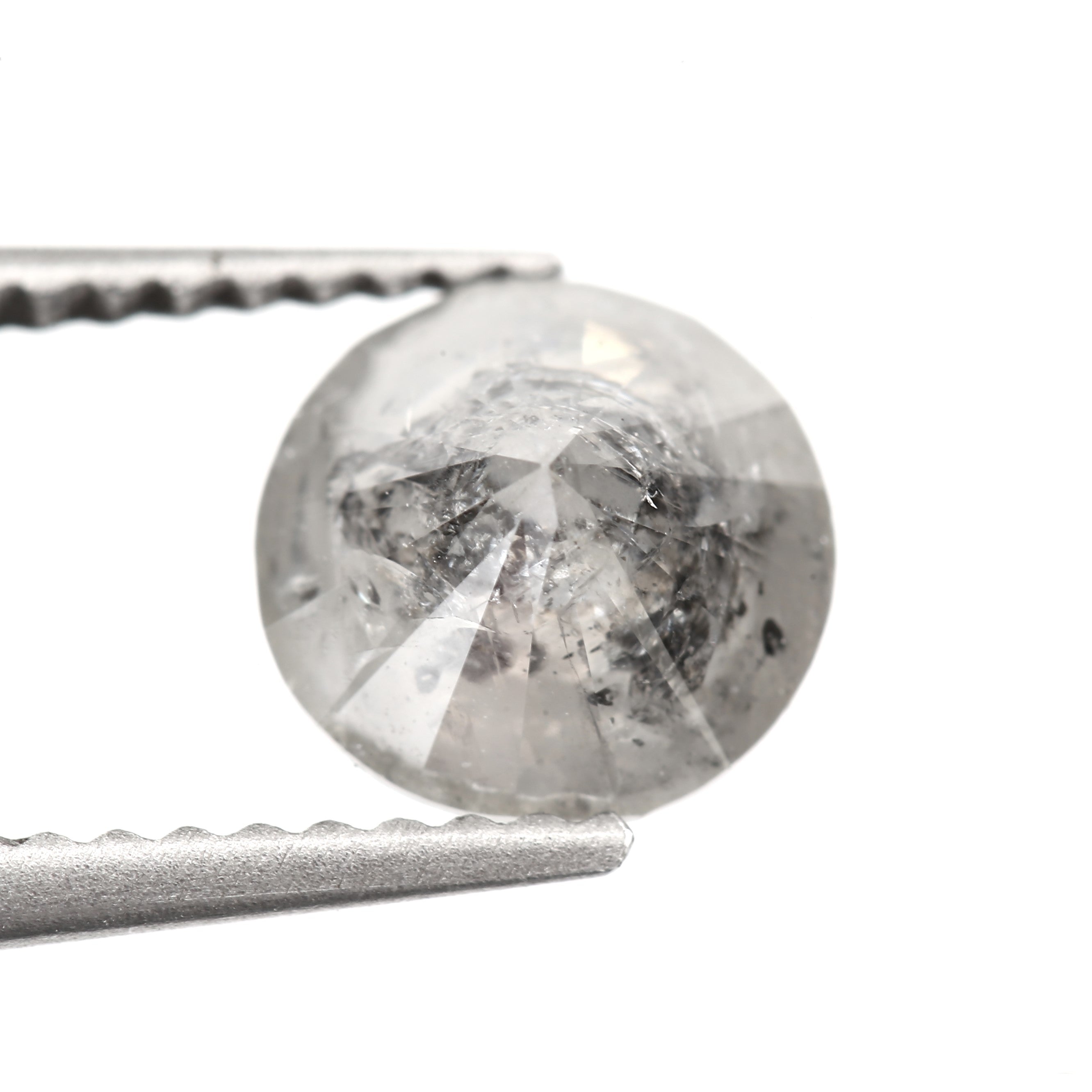 loose round salt and pepper diamond
