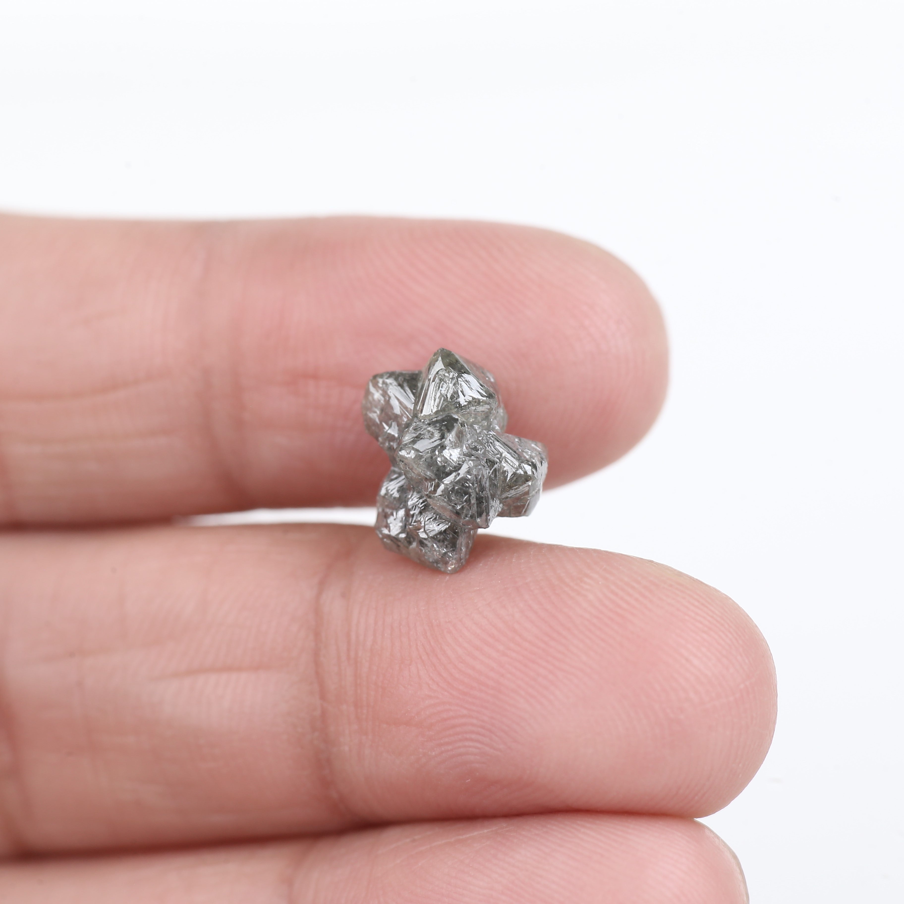 5.34 Carat Octahedron Rough Uncut Crystal Raw Diamond 10.30 MM