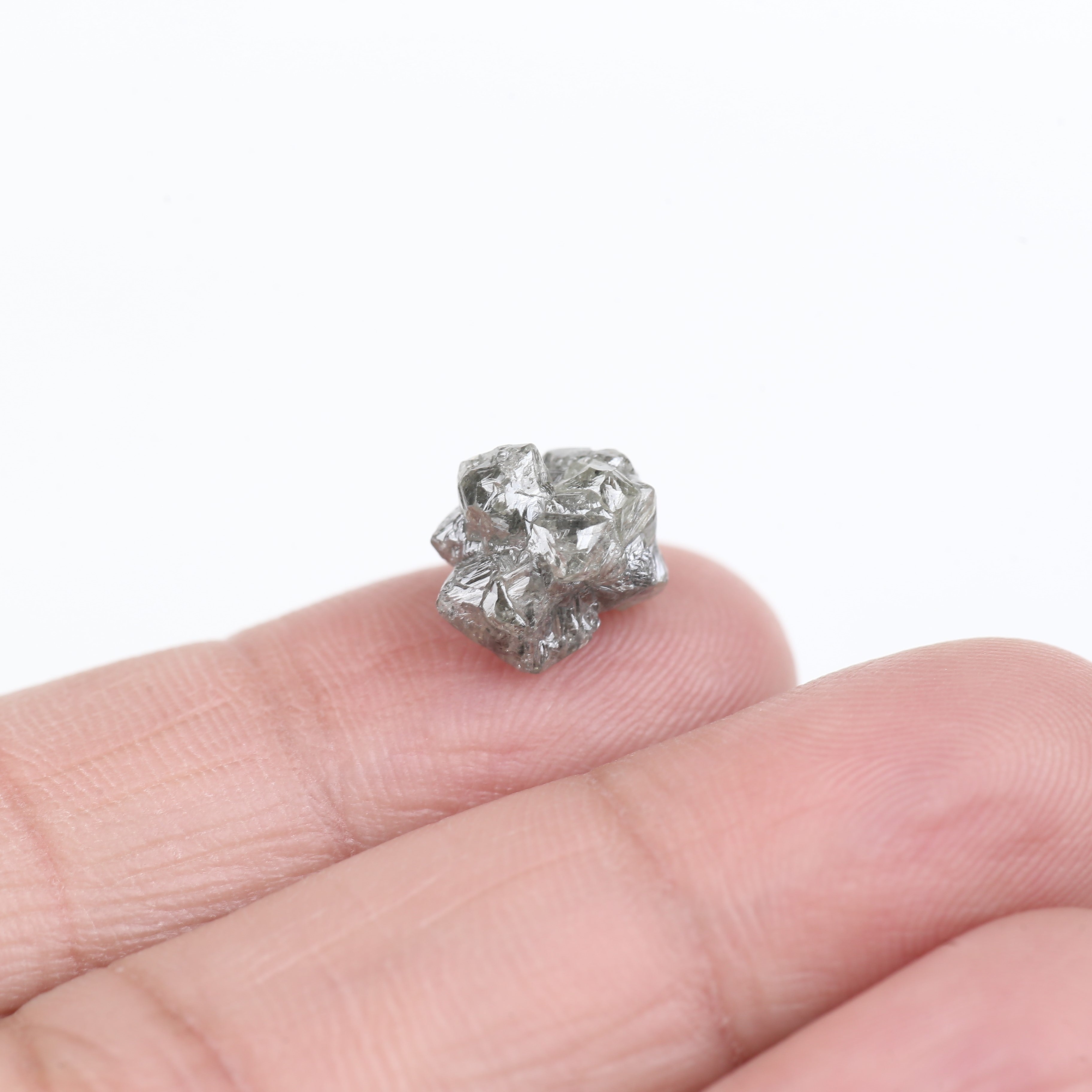 5.34 Carat Octahedron Rough Uncut Crystal Raw Diamond 10.30 MM