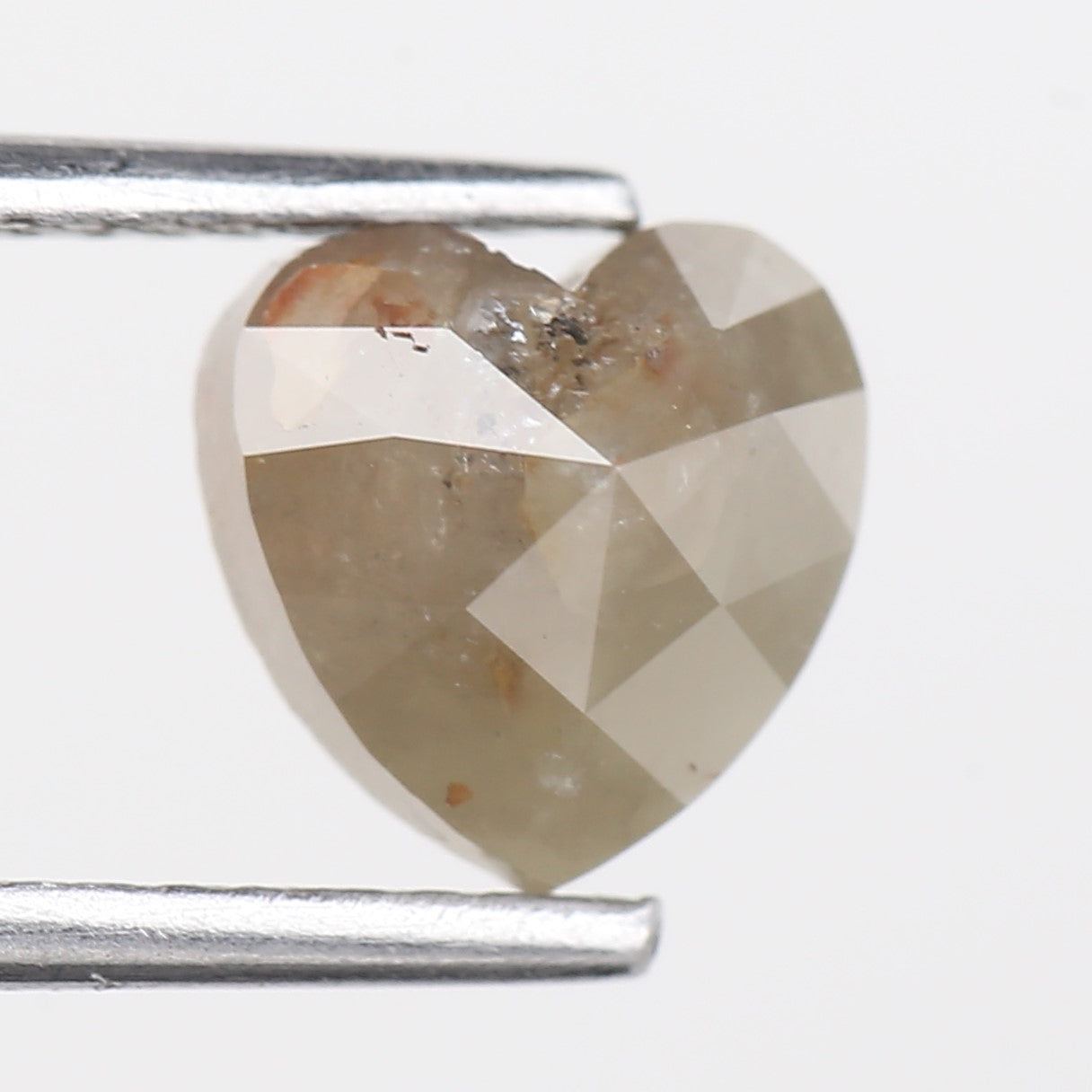 1.73 Carat Natural Heart Rosecut Rustic Loose Diamond 7.10 MM