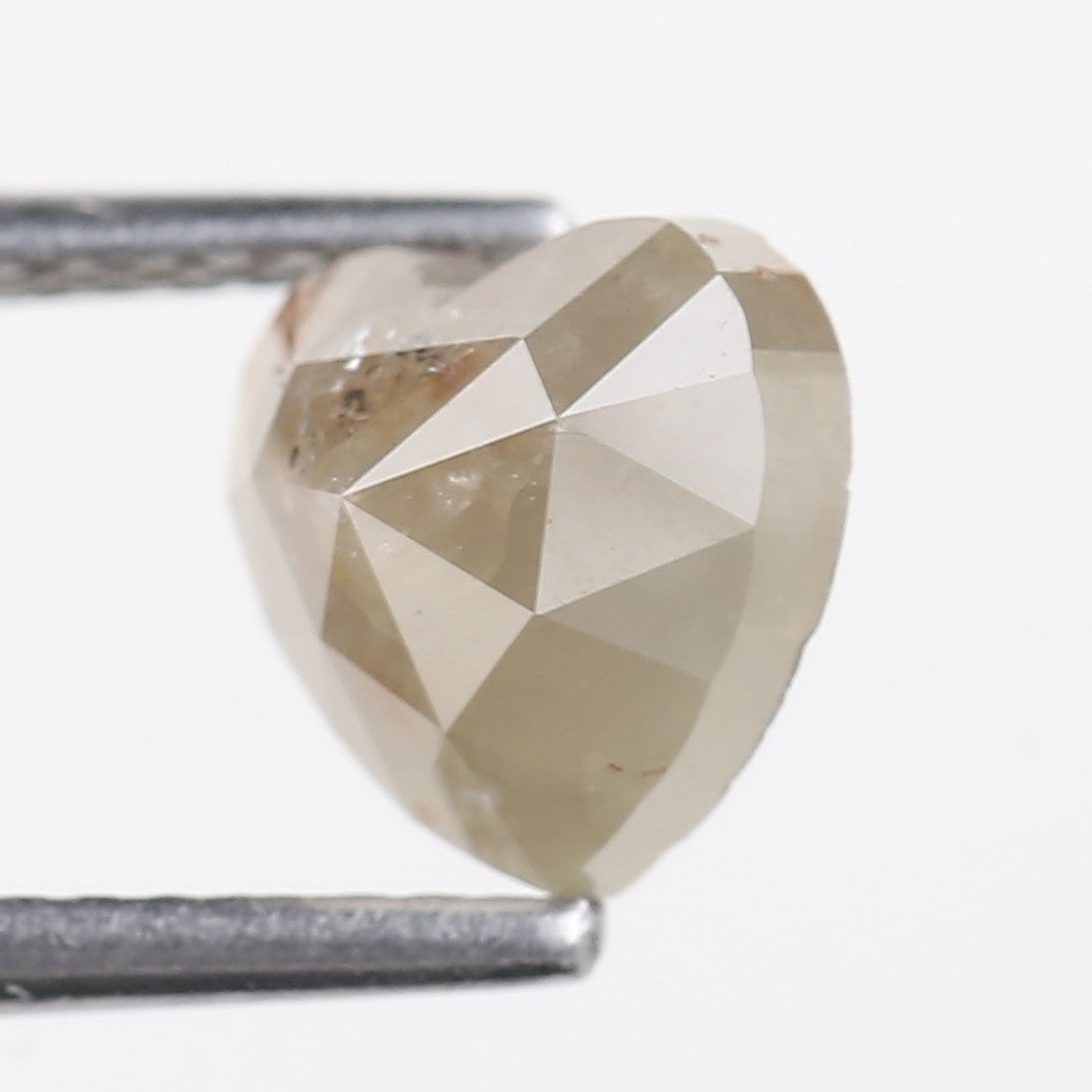 1.73 Carat Natural Heart Rosecut Rustic Loose Diamond 7.10 MM