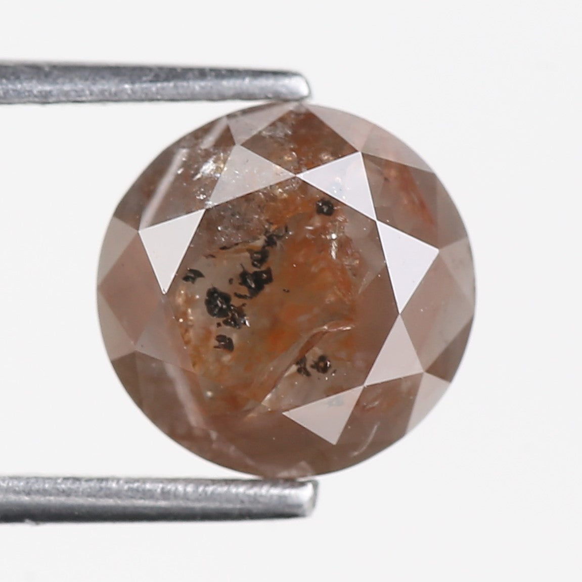 2.79 Carat Natural Fancy Brown Orange Round Diamond 8.12 MM