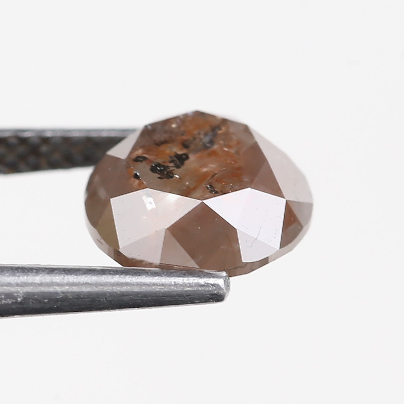 2.79 Carat Natural Fancy Brown Orange Round Diamond 8.12 MM