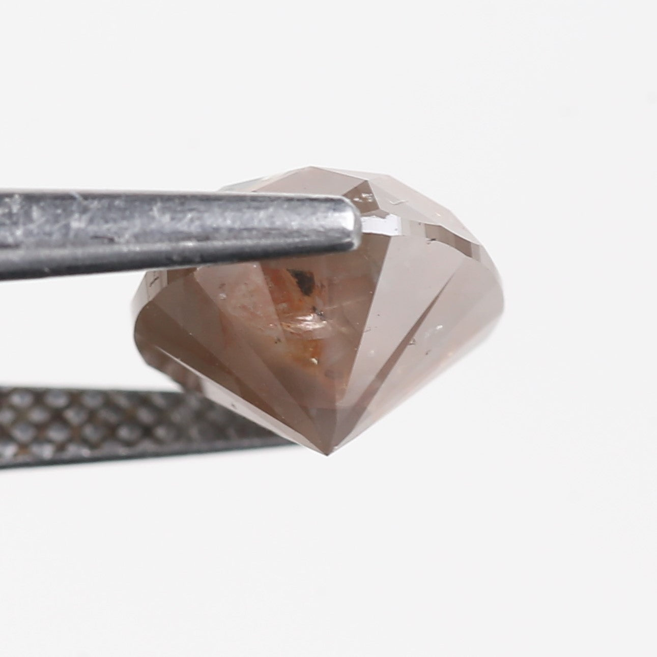 2.79 Carat Natural Fancy Brown Orange Round Diamond 8.12 MM