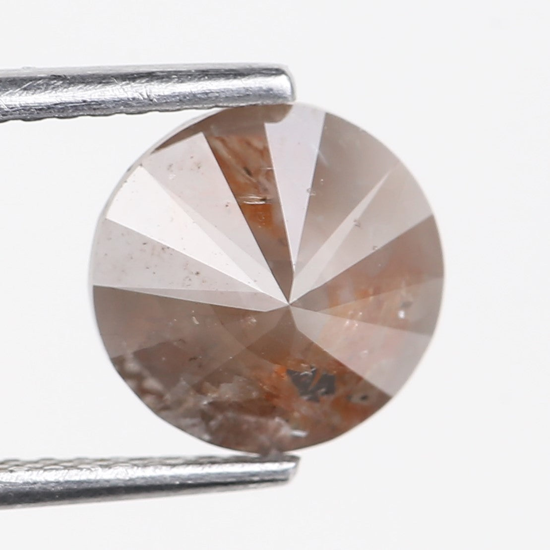 2.79 Carat Natural Fancy Brown Orange Round Diamond 8.12 MM