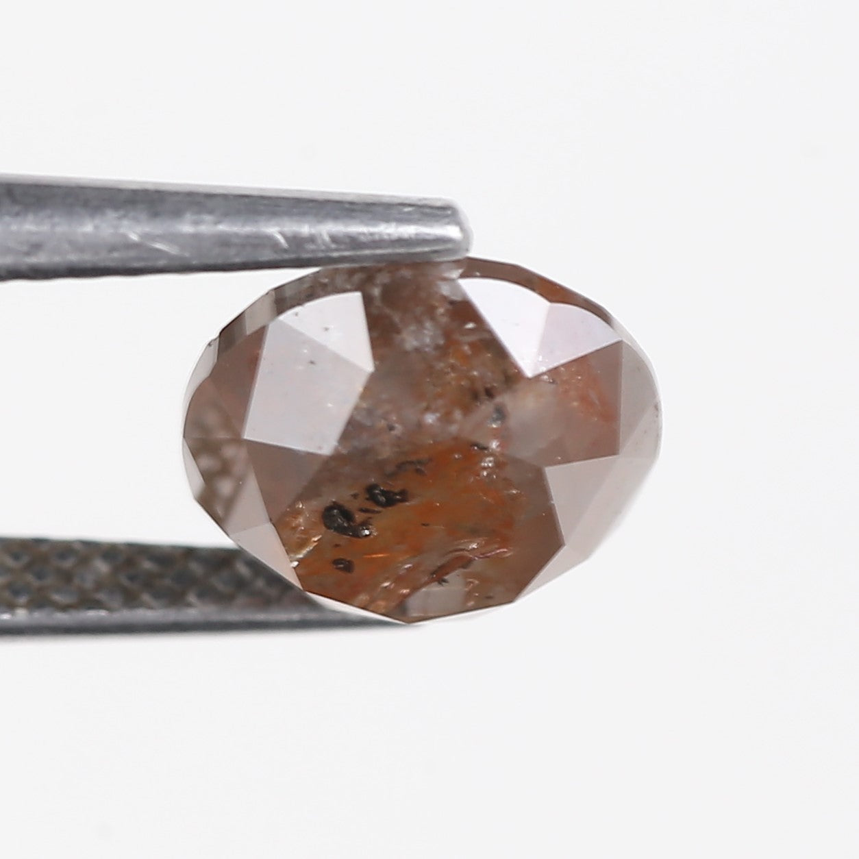 2.79 Carat Natural Fancy Brown Orange Round Diamond 8.12 MM