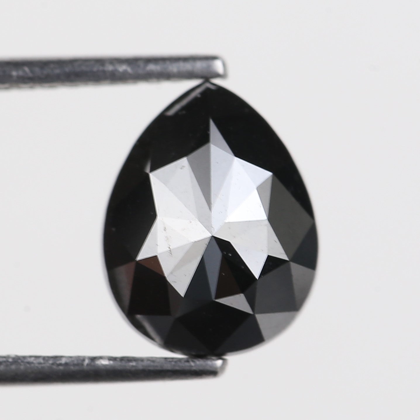 2.35 Carat Natural Fancy Black Pear Diamond 9.7 MM