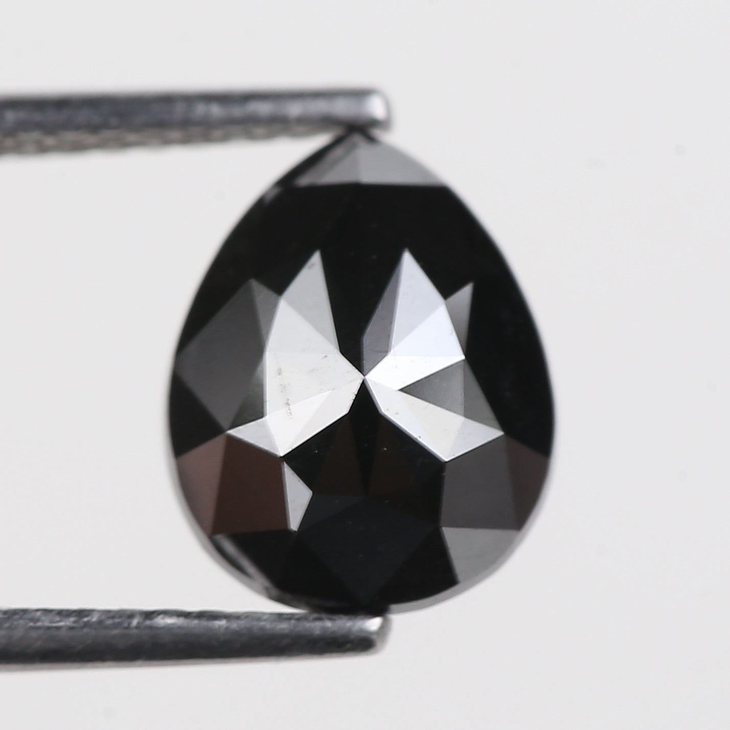 2.35 Carat Natural Fancy Black Pear Diamond 9.7 MM