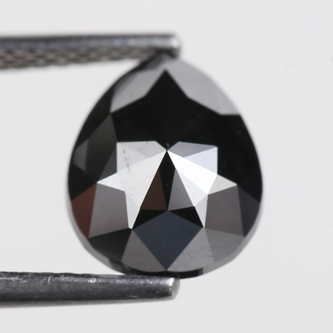 2.35 Carat Natural Fancy Black Pear Diamond 9.7 MM
