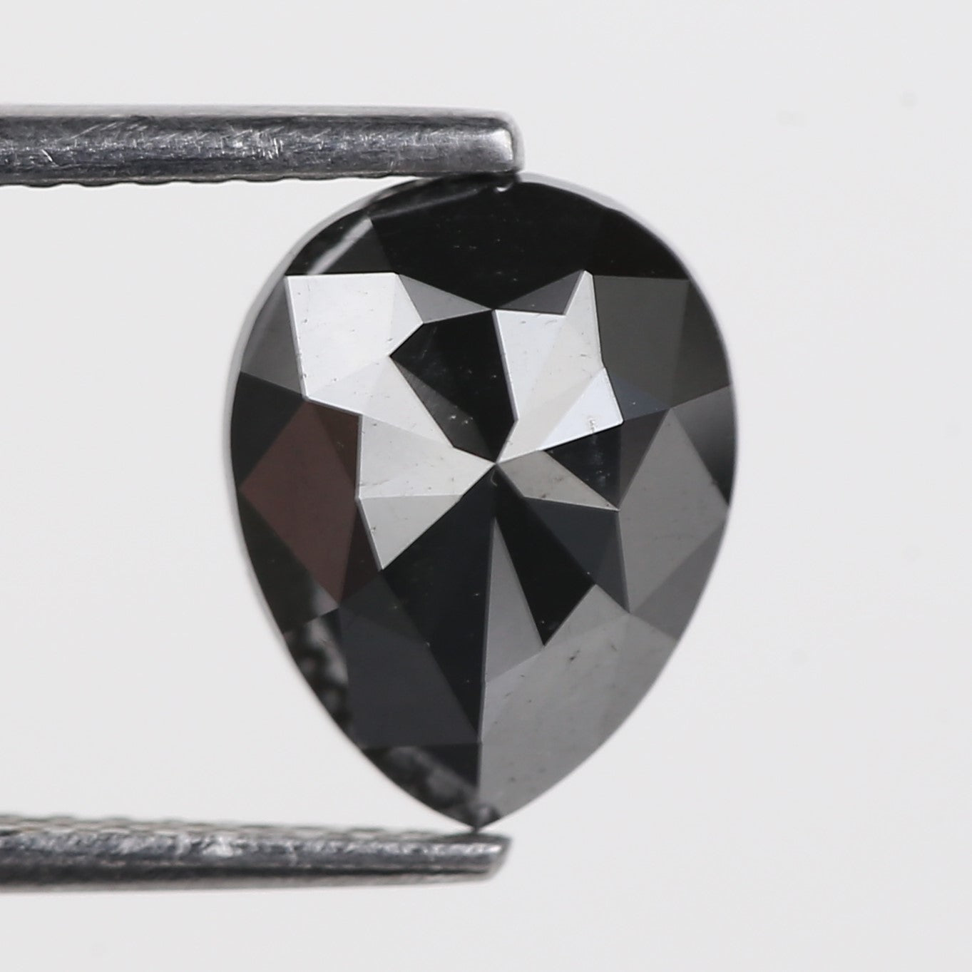 2.35 Carat Natural Fancy Black Pear Diamond 9.7 MM