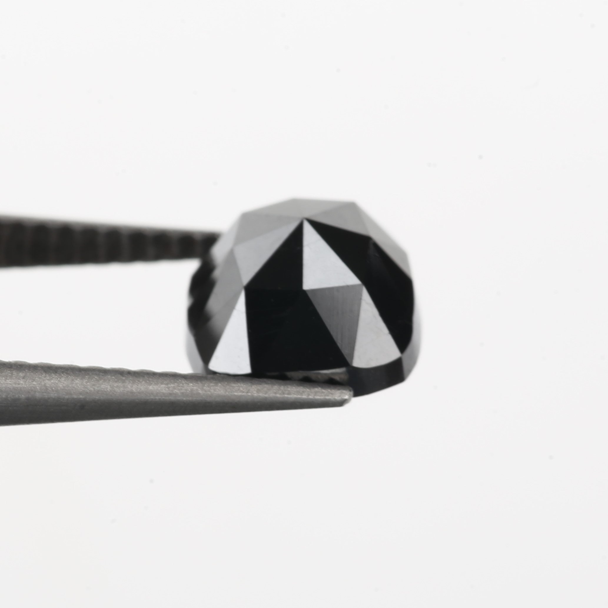 2.47 Carat 8 X 7.7 X 4.5 MM Natural Cushion Cut Black Loose Diamond - Blackdiamond