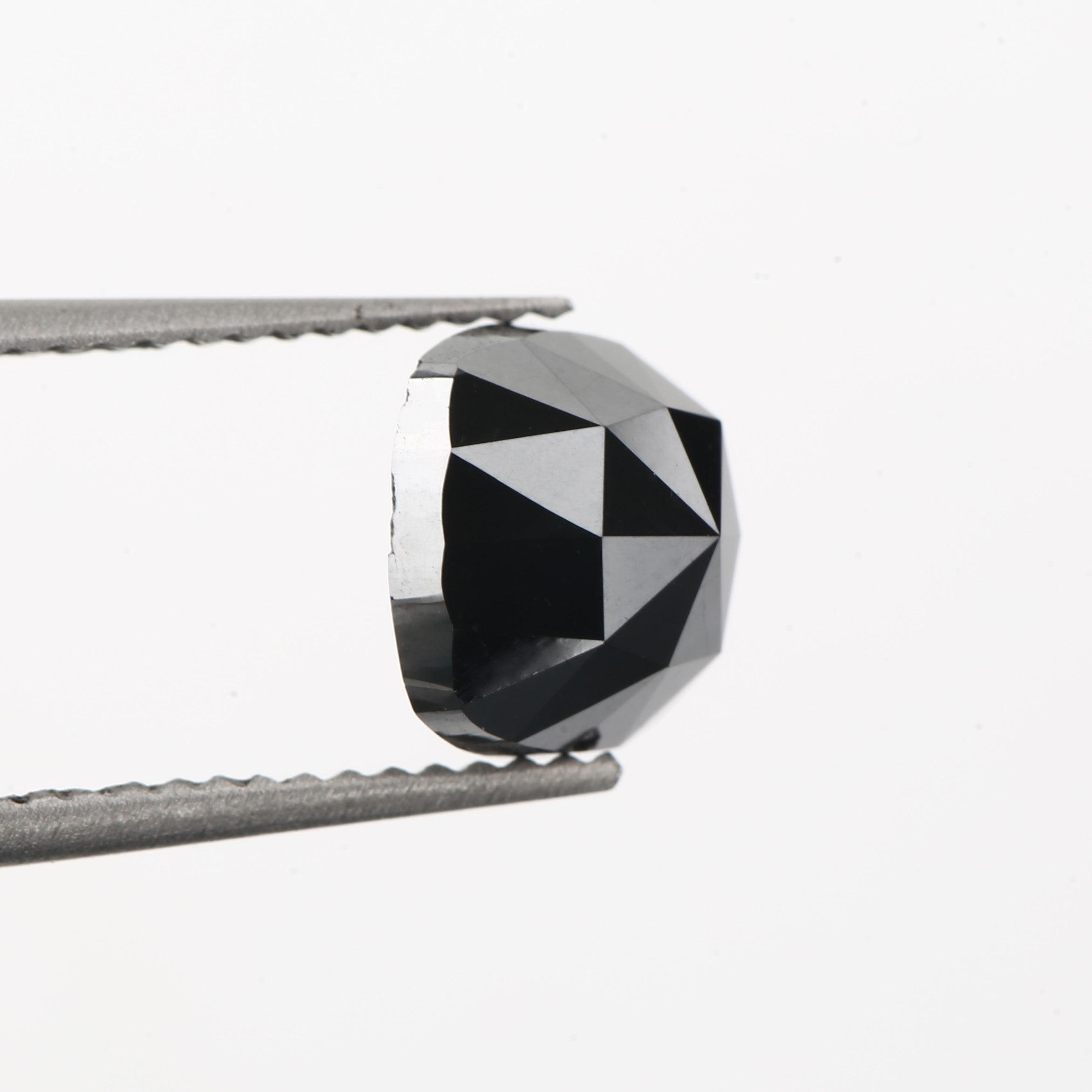 2.47 Carat 8 X 7.7 X 4.5 MM Natural Cushion Cut Black Loose Diamond - Blackdiamond