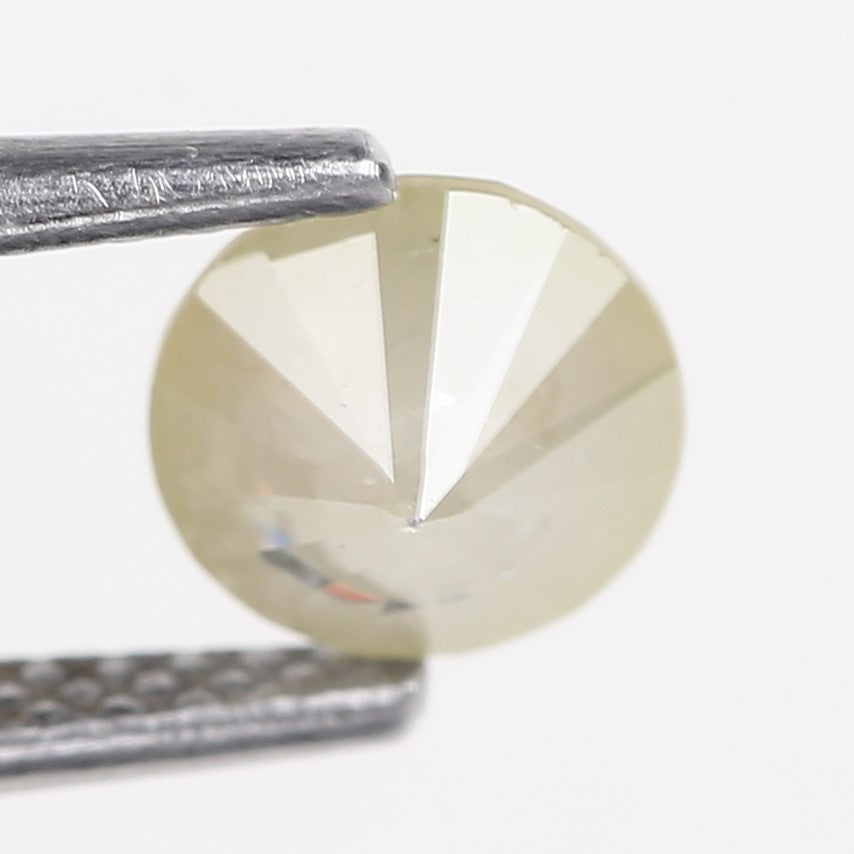 0.87 Carat Natural Round Shape Icy Salt and Pepper Diamond 5.81 MM