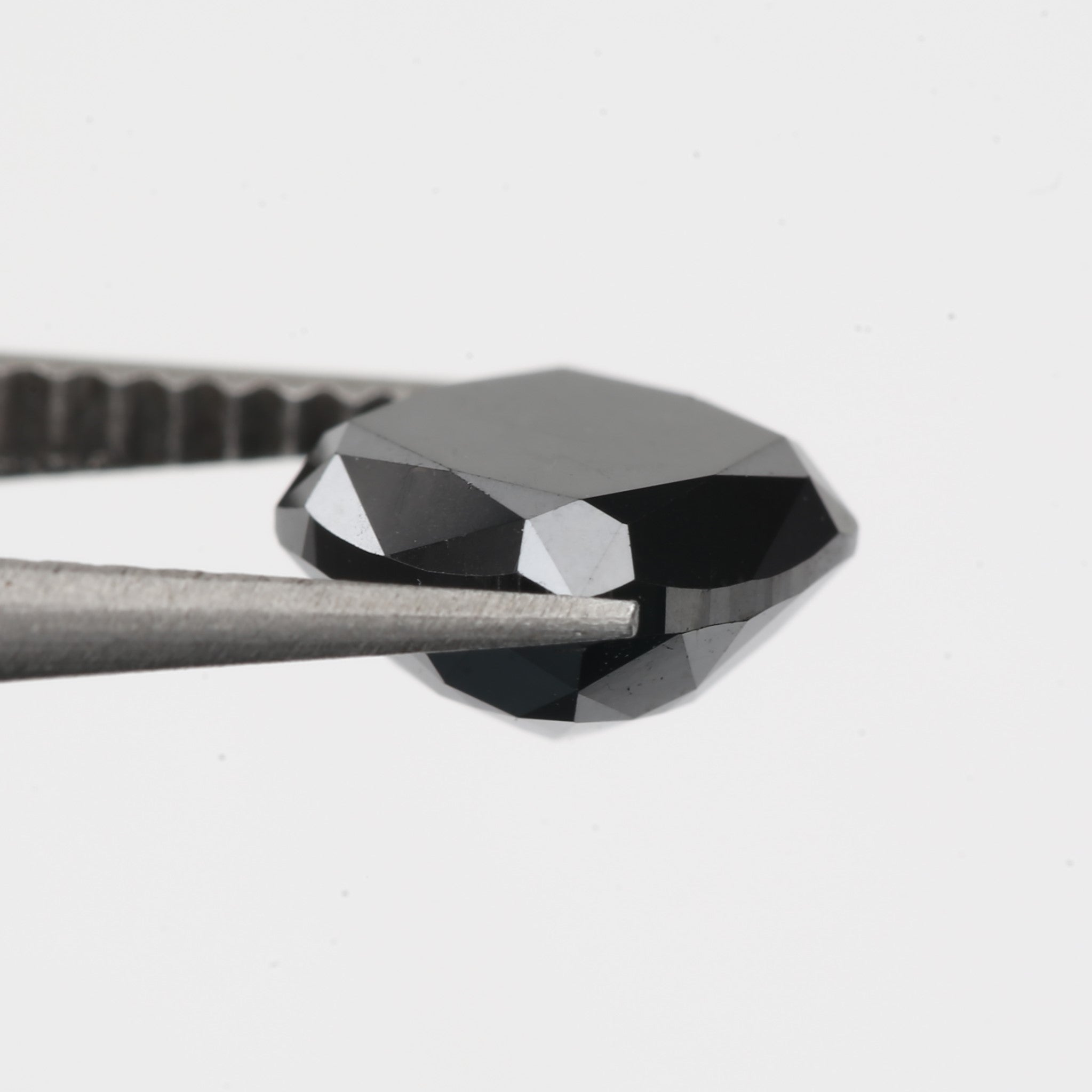 fancy black cushion cut diamond