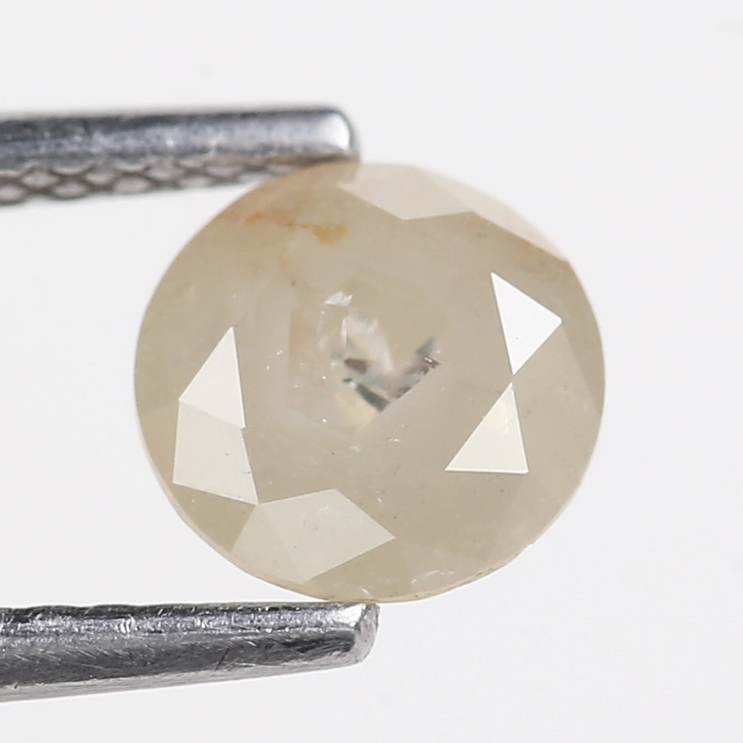 0.93 Carat Natural Round Cut Salt and Pepper Diamond 6.07 MM