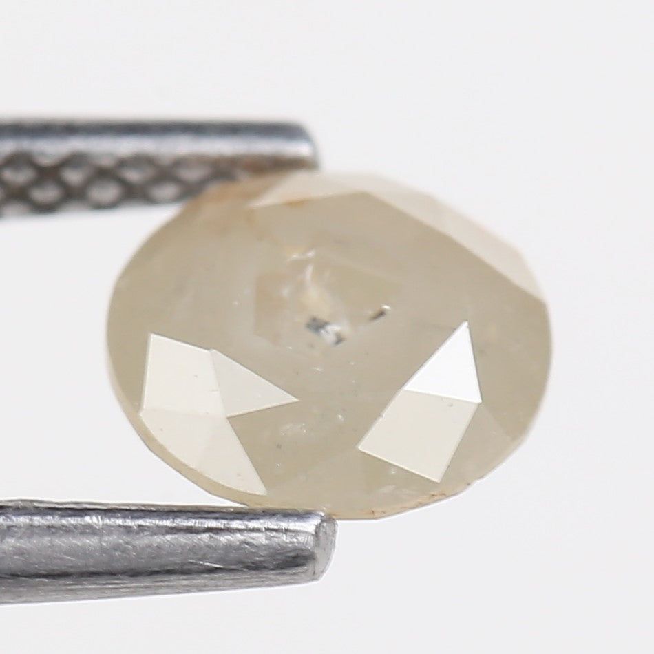 0.93 Carat Natural Round Cut Salt and Pepper Diamond 6.07 MM