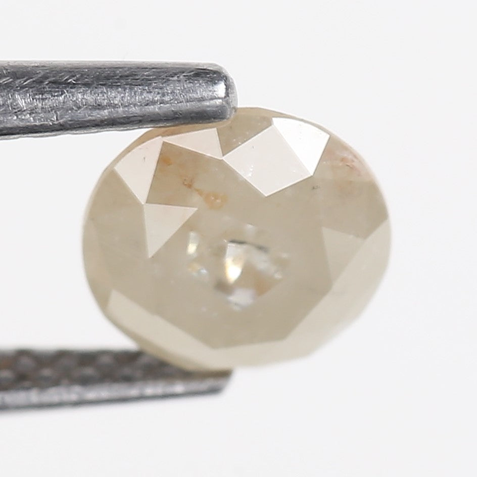 0.93 Carat Natural Round Cut Salt and Pepper Diamond 6.07 MM