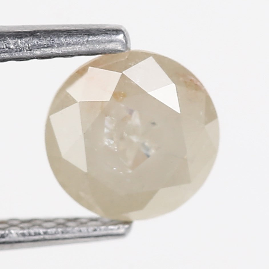 0.93 Carat Natural Round Cut Salt and Pepper Diamond 6.07 MM