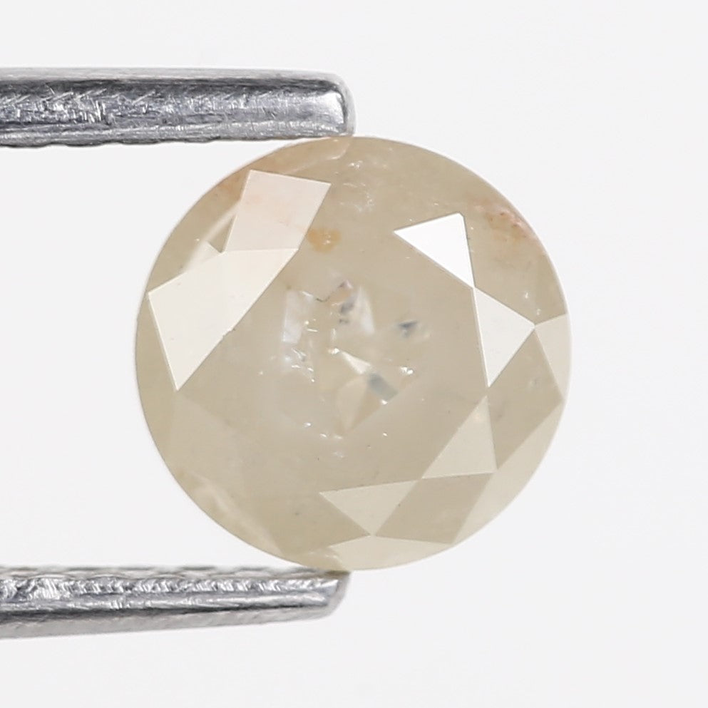 0.93 Carat Natural Round Cut Salt and Pepper Diamond 6.07 MM