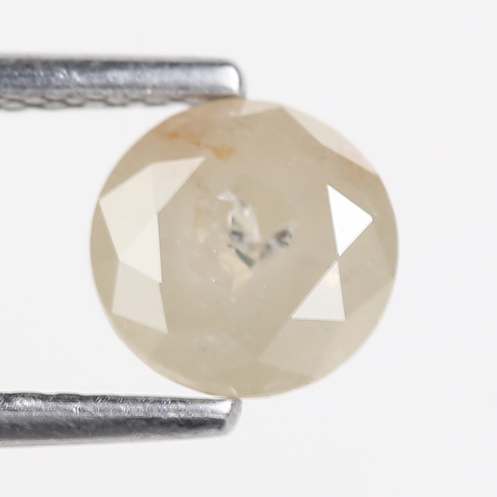 0.93 Carat Natural Round Cut Salt and Pepper Diamond 6.07 MM